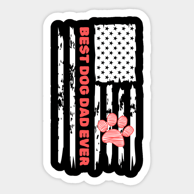 Best Dog Dad Ever Sticker by The WYLD Tribe